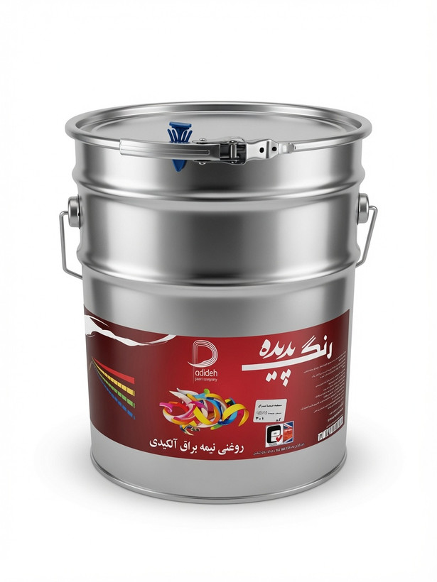 رنگ روغنی سفید نیمه براق پدیده حلب (بیست کیلویی)