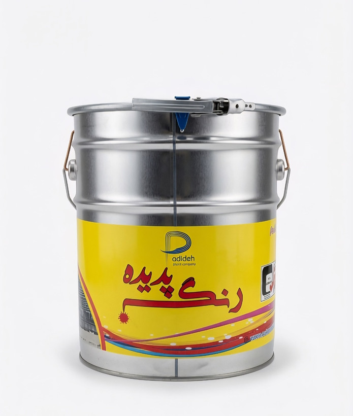 رنگ ضد زنگ طوسی حلب بیست کیلویی پدیده