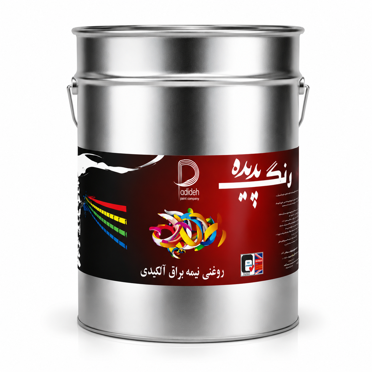 رنگ روغنی زرد سیر نیمه براق پدیده حلب(20کیلویی)