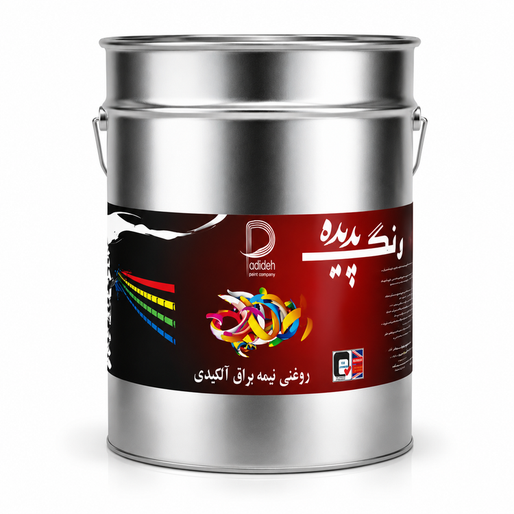 رنگ روغنی زرد سیر نیمه براق پدیده حلب(20کیلویی)