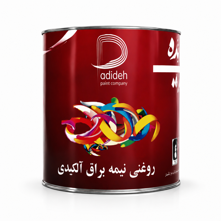 رنگ روغنی آبی نیمه براق پدیده گالن