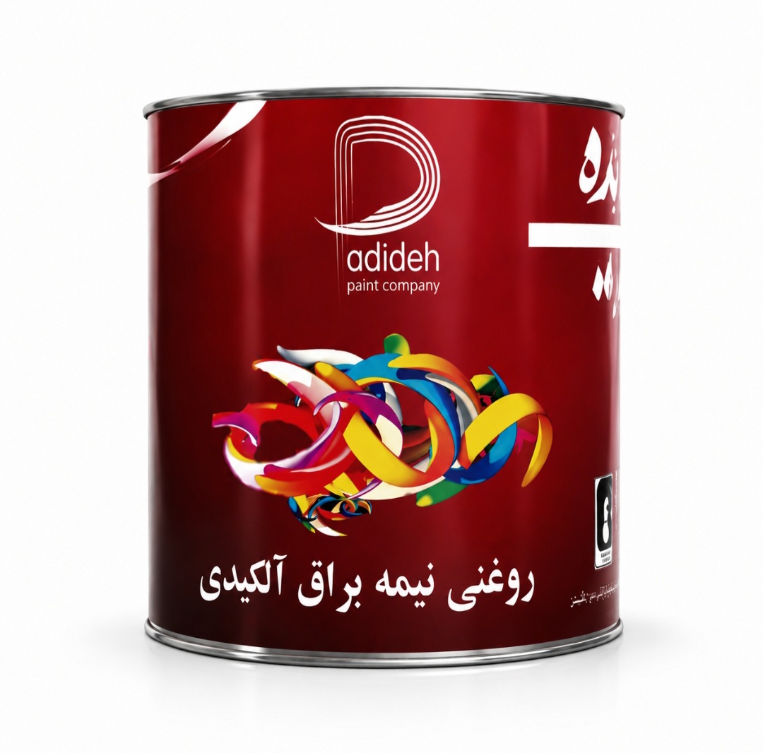 رنگ روغنی سفید نیمه براق پدیده ۱ کیلو